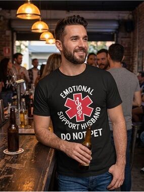 Emotional Support Husband Graphic Tee